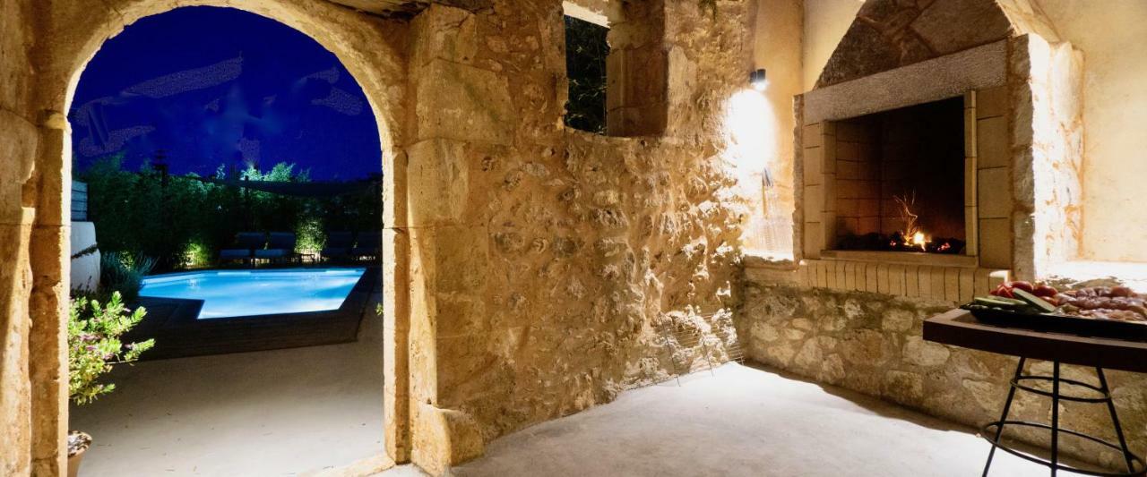 Almyrida Sands Luxury Stone Villa Xirostérnion Eksteriør bilde